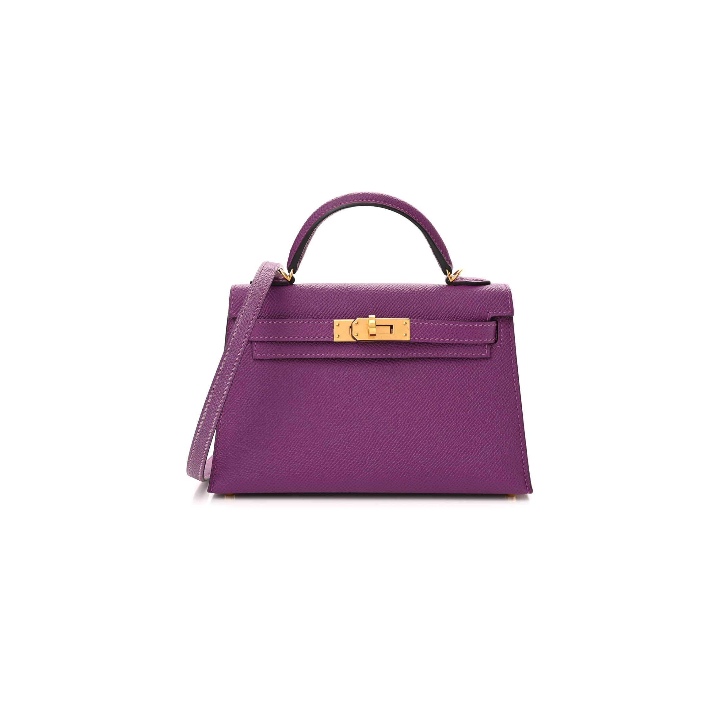 HERMÈS EPSOM MINI KELLY II ANEMONE (19*12*5.5cm) 